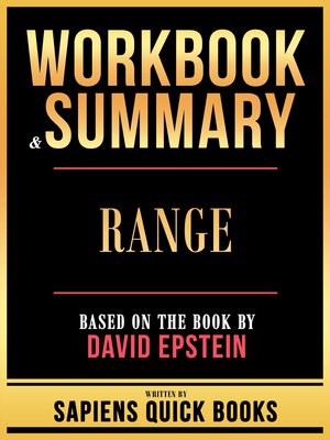 cover image of Workbook & Summary--Range--Based On the Book by David Epstein